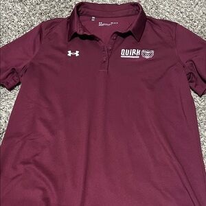 Under Armour Burgundy Polo with Logo